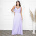 VESTIDO GOLA NADADOR DETALHES GUIPIR VESTIDO DE FESTA PETRA FINA LILAS P